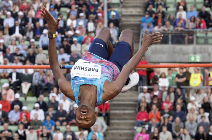 Qatar's Mutaz Essa Barshim broke the stadium high jump record in Oslo, held by Cuba's Javier Sotomayor since 1989, with a clearance of 2.38m ©Getty Images
