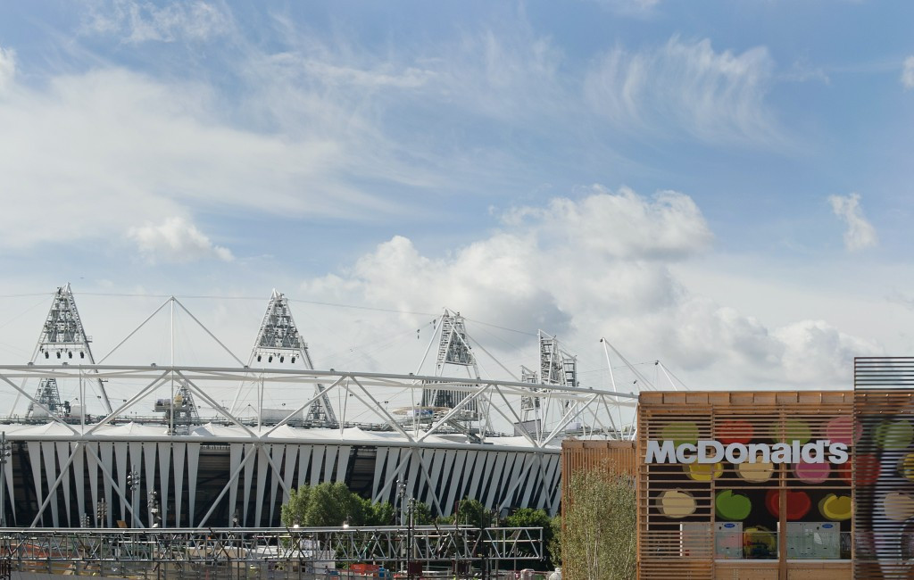 McDonald's has been involved with the Olympics since the Winter Games at Innsbruck in 1976, with restaurants for spectators like this one at London 2012 part of the multi-million dollar deal ©Getty Images