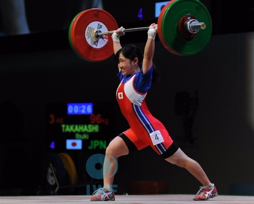 Ibuki Takahashi won clean and jerk bronze for host nation Japan ©IWF
