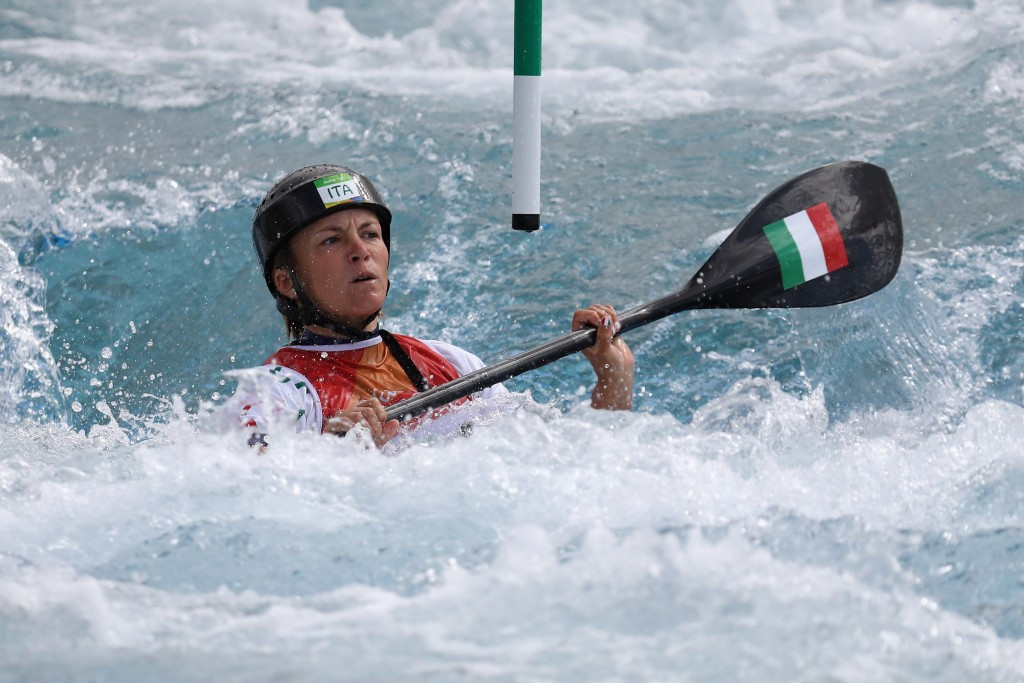 Italy's Stefanie Horn posted the fastest time in the women's K1 division in Prague ©Getty Images