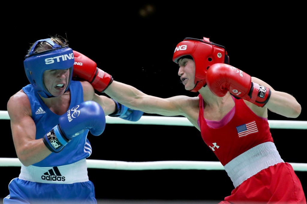 American Virginia Fuchs, right, claimed the flyweight title in the Honduran capital ©Getty Images