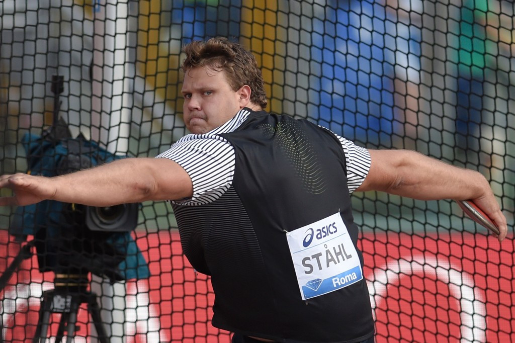 Sweden's Daniel Stahl leads the world discus rankings and has records in mind on home soil tomorrow ©Getty Images