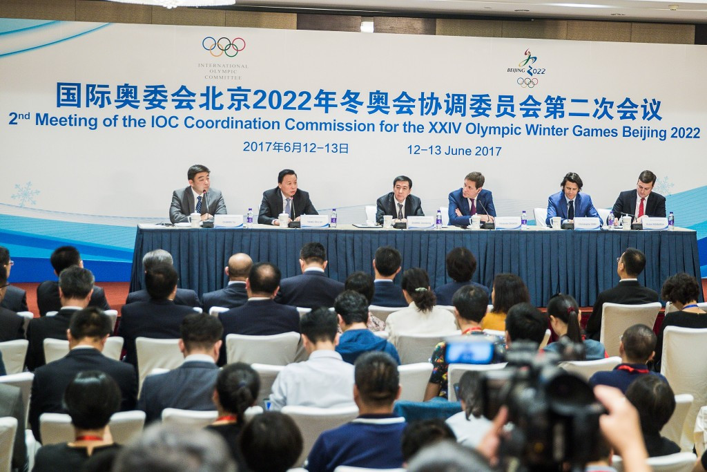 IOC officials were positive about Beijing 2022's progress so far ©Getty Images