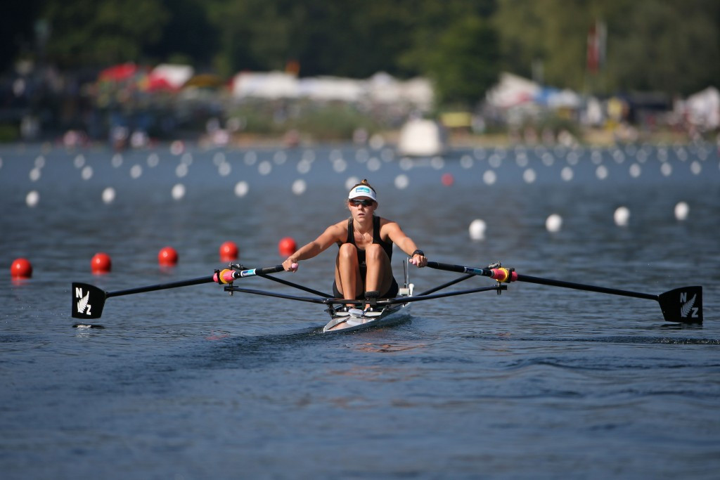 New Zealand's Jackie Kiddlen took gold in the lightweight women’s single sculls in Poznan ©Getty Images