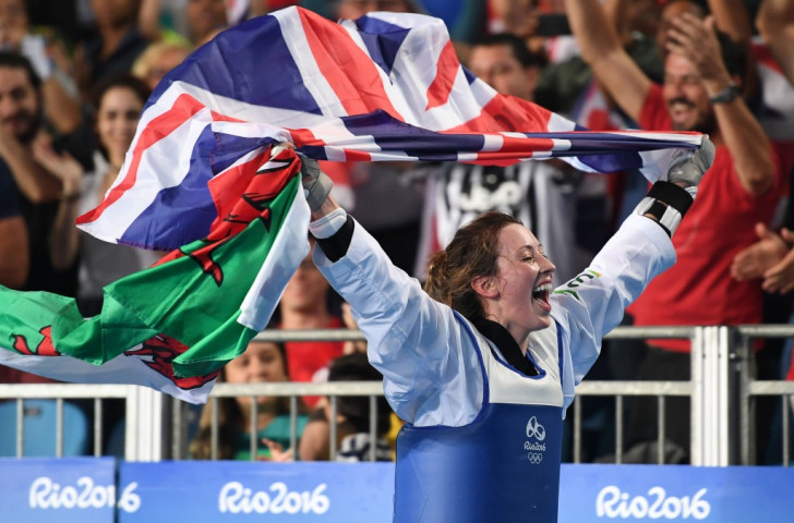 Britain's Jade Jones celebrates her second Olympic gold in Rio - she will seek a first world title in Muju ©Getty Images
