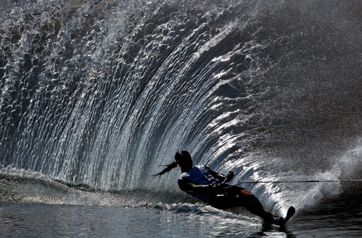Antonia Gonzalez of Chile catches a wave in the water skiing ©Getty Images