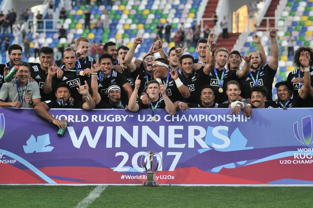 New Zealand dethroned defending champions England in brutal fashion with a thumping 64-17 victory to clinch the World Rugby Under-20 Championship title ©World Rugby