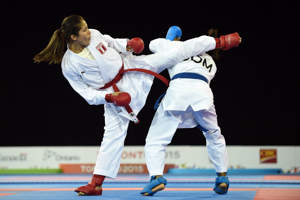 Peru's Alexandra Grande claimed top honours in the women's under-61kg category ©Getty Images