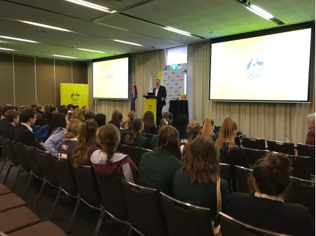 Australian Olympic Committee presents 70 students with Pierre de Coubertin award
