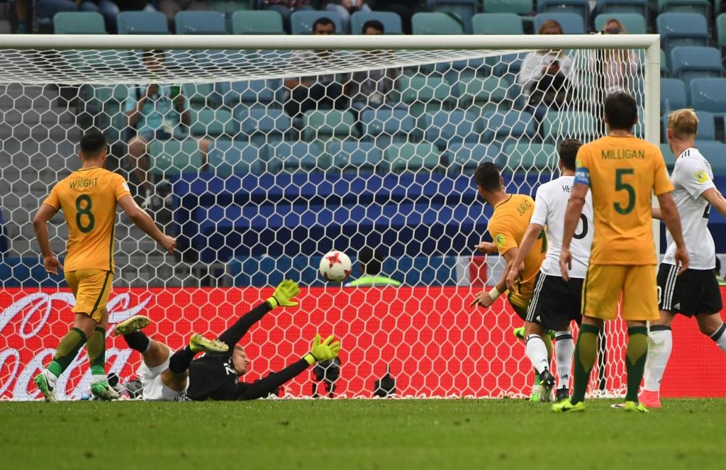 Tomi Juric gave Australia hope when he scored from close range ©Getty Images