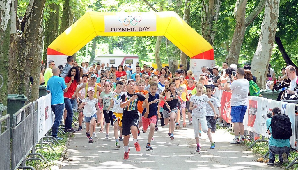 A series of runs were held around Serbia to mark Olympic Day ©NOC Serbia