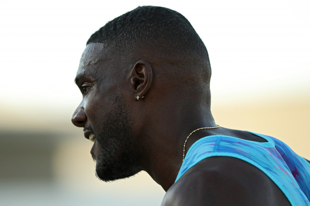 Justin Gatlin after winning the US 100m title in Sacramento ©Getty Images