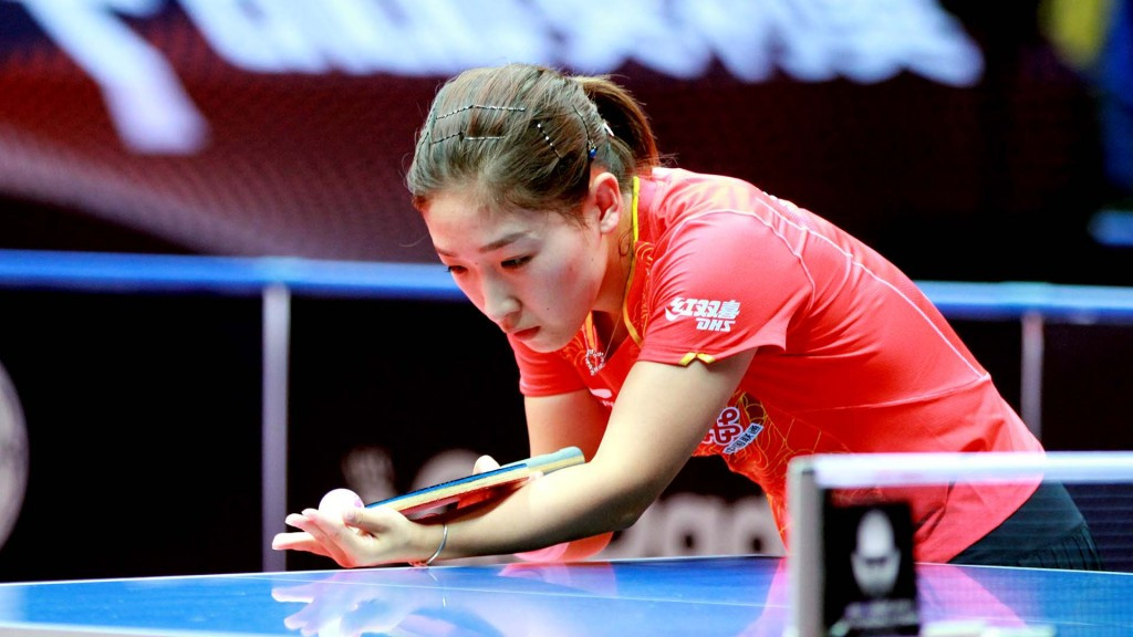 Second seed Liu Shiwen suffered a shock defeat against fellow Chinese Sun Yingsha in the women's singles semi-finals ©ITTF/Deng Xiaozhao