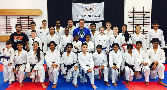 Karatekas around the world, including many in the United States, celebrated Olympic Day ©WKF