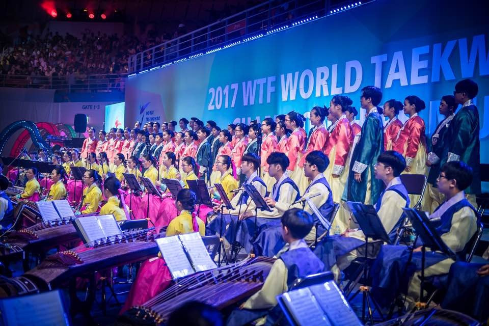 A performance from the children's choir of Jeollabuk-do, the province in which Muju is located, begun proceedings ©World Taekwondo