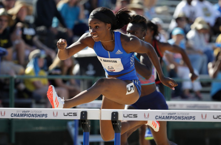 World 100m hurdles record holder Kendra Harrison, who failed to qualify for last year's Olympic Games in Rio de Janeiro, made no mistake today as she won the USATF Championships title in 12.60 ©Getty Images