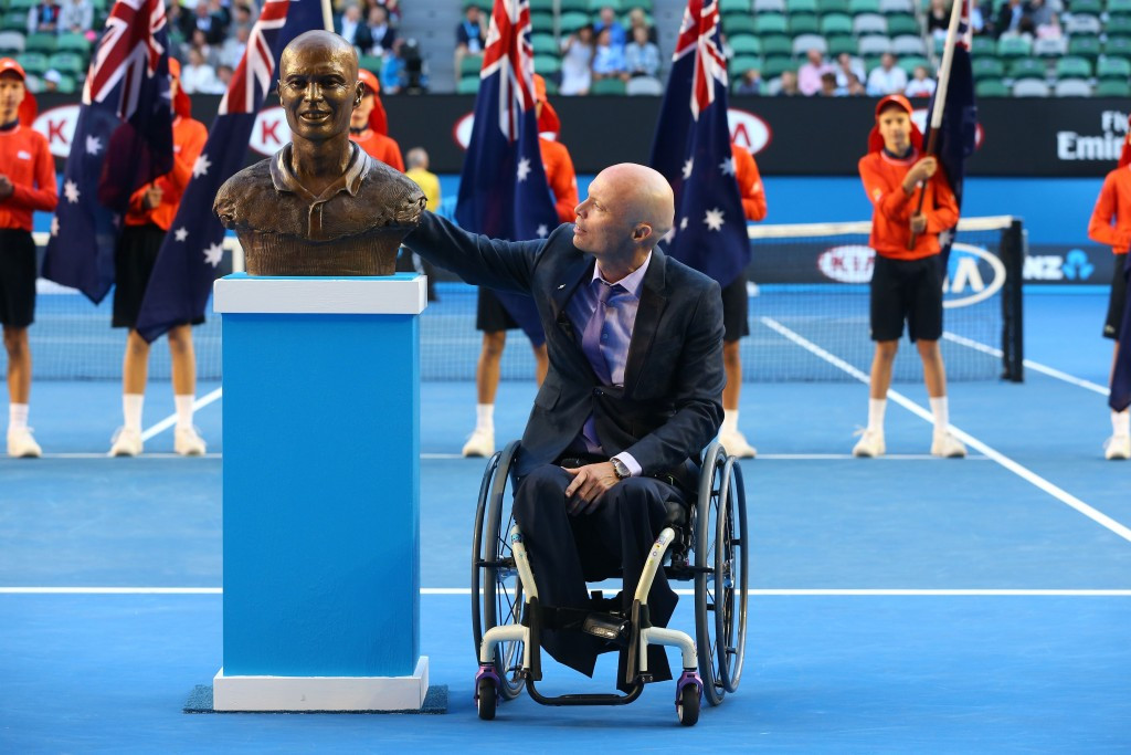 Hall was also inducted into the Australian Tennis Hall of Fame in January at the Australian Open