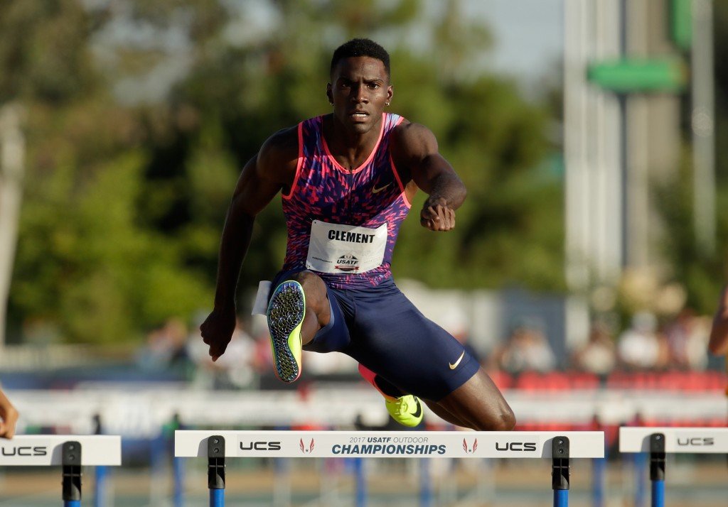 Olympic 400m hurdles gold medallist Kerron Clement is on course to qualify for the IAAF World Championships ©Getty Images