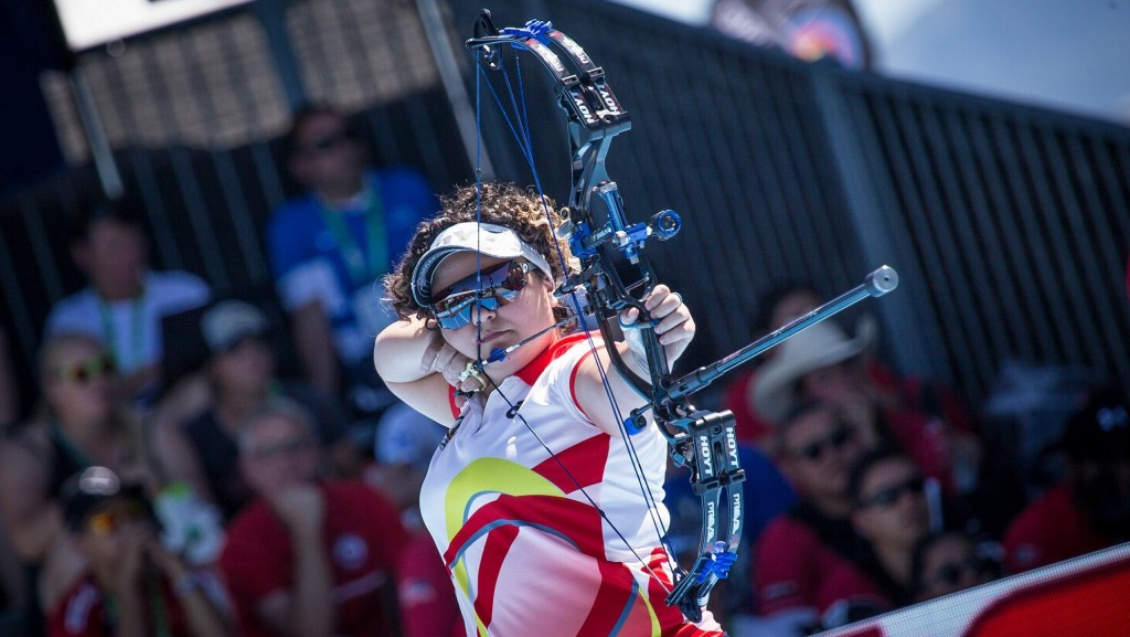 Spain's Andrea Marcos shocked Denmark's world number two Sarah Sonnichsen of to win the women's individual title at the Wordl Cup in Salt Lake City ©World Archery