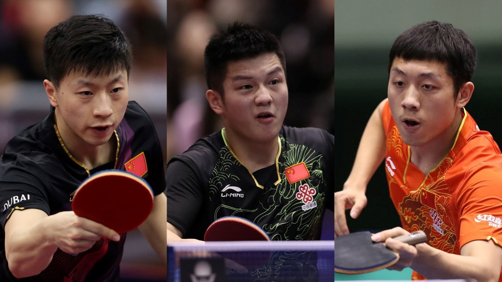 Ma Long, Fan Zhendong and Xu Xin all failed to turn up for their round-of-16 matches at the China Open ©ITTF