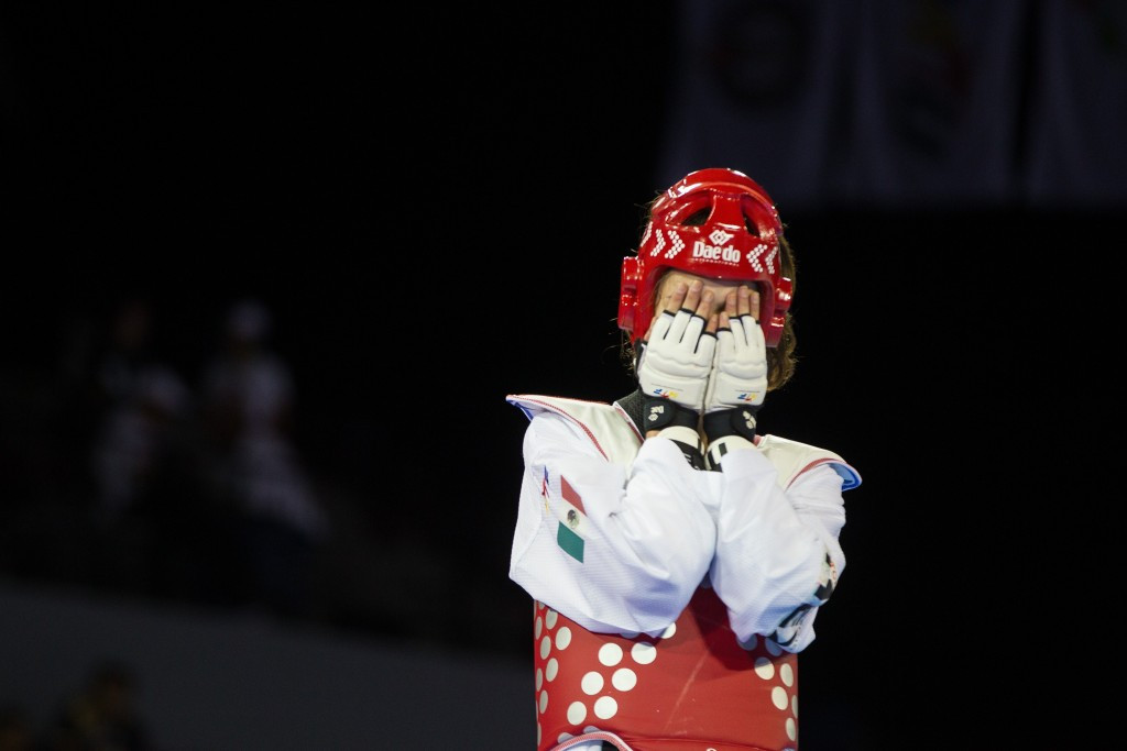 While Mexico's Victoria Heredia was beaten in the women's under 67kg final ©AFP/Getty Images