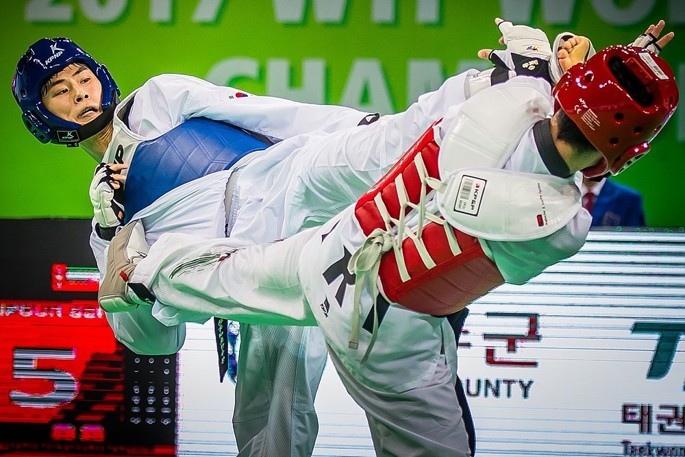 Kim Tae-hun beat Iran's Iran’s Armin Hadipour Seighalani 10-6 in the men's 54kg final ©World Taekwondo