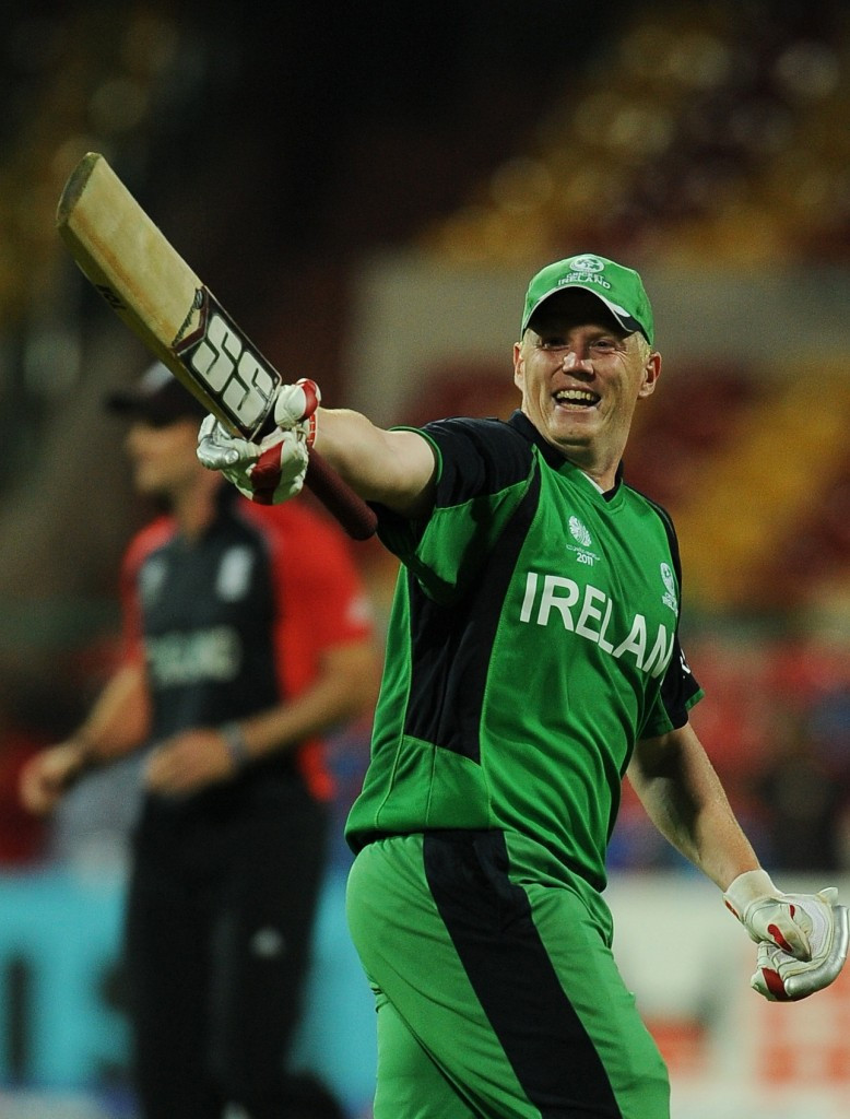 Kevin O'Brien scored a memorable century in Ireland's World Cup win over England in 2011 ©Getty Images