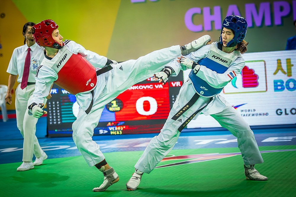 Stankovic beat Thailand’s Panipak Wongpattanakit in the women's 49 kilograms final ©World Taekwondo