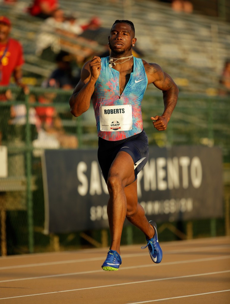 Gil Roberts competed at the recent USA Track and Field National Championships in Sacramento ©Getty Images