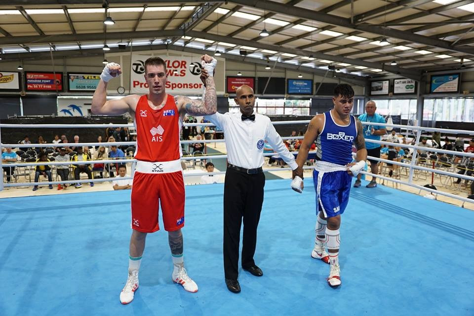 Australia's Jason Whateley was among those to progress on the opening day of action ©Boxing Australia 