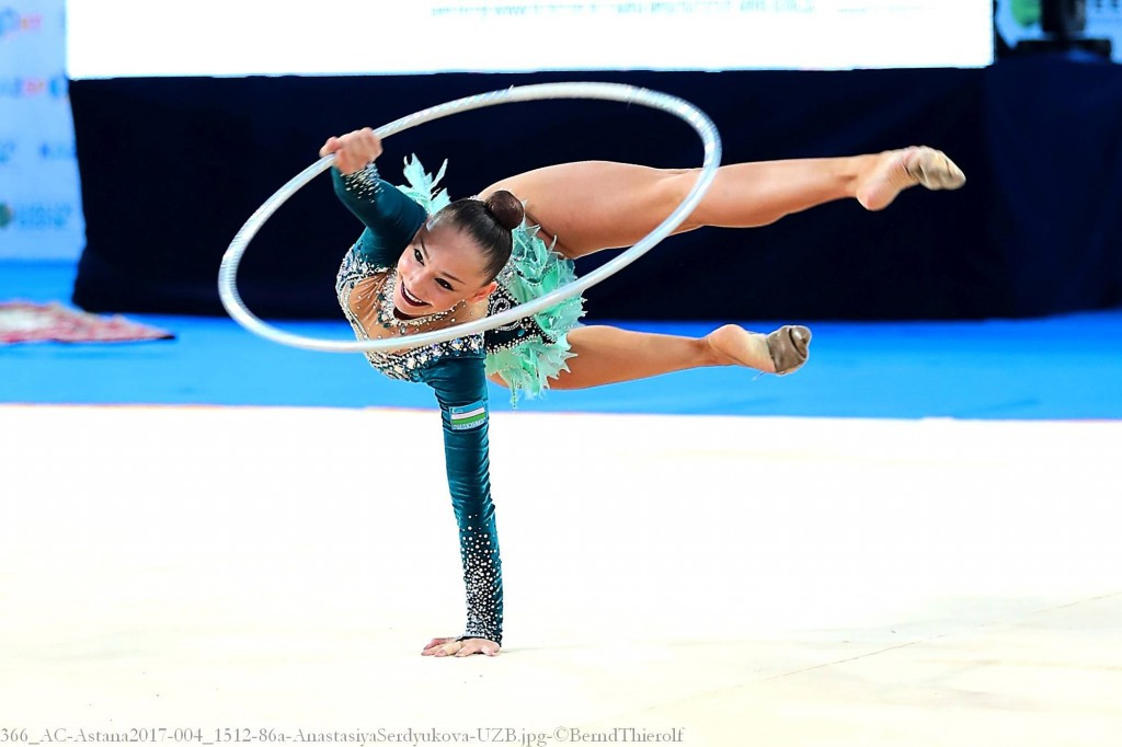 Serdyukova shines during Asian Senior Rhythmic Gymnastics Championships