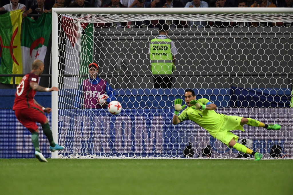 Claudio Bravo saved all three of Portugal's penalties today ©Getty Images