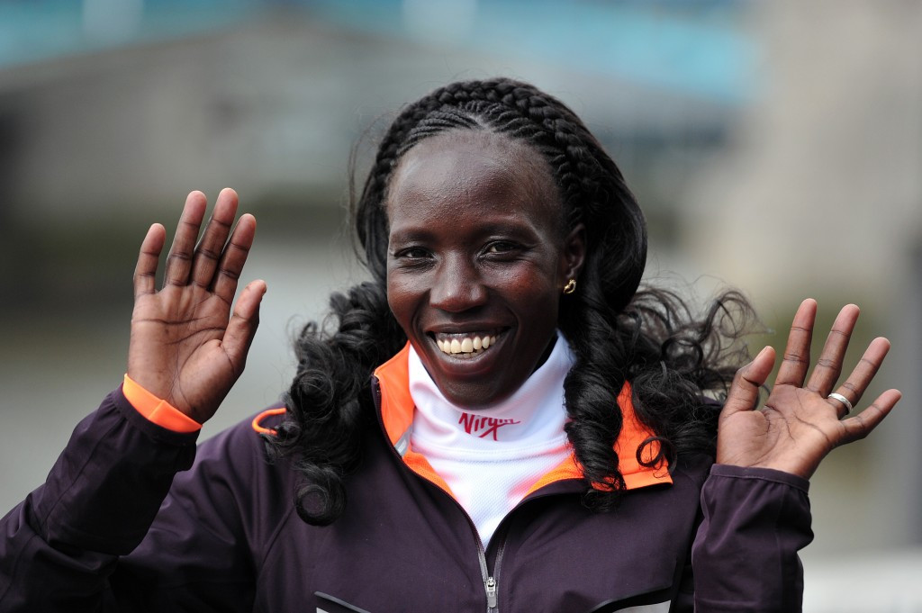 Edna Kiplagat won the women's elite race at this year's Boston Marathon ©Getty Images