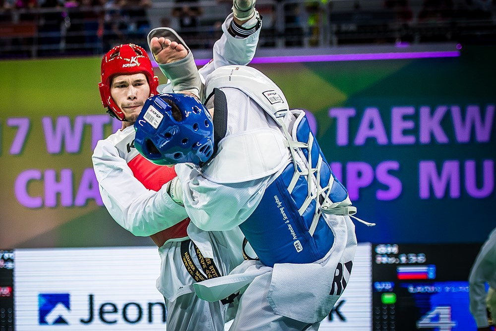 Germany's Alexander Bachmann beat Russia's Vladislav Larin in the final of the men's 87kg category ©World Taekwondo