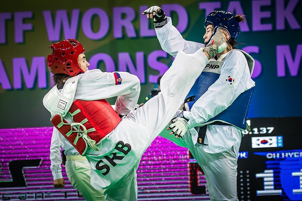 Mandic beat home favourite and defending champion Oh Hye-ri 17-13 in the women's 73 kilograms final @World Taekwondo