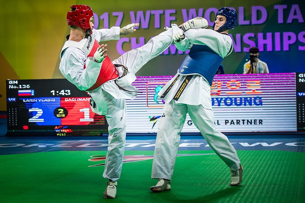 Germany's Alexander Bachmann overcame top seed Vladislav Larin of Russia 11-9 in the final of the men’s 87kg category ©World Taekwondo