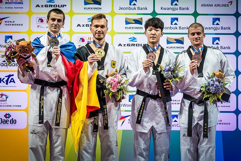 Bachmann's gold was Germany's first medal of this year's World Championships ©World Taekwondo