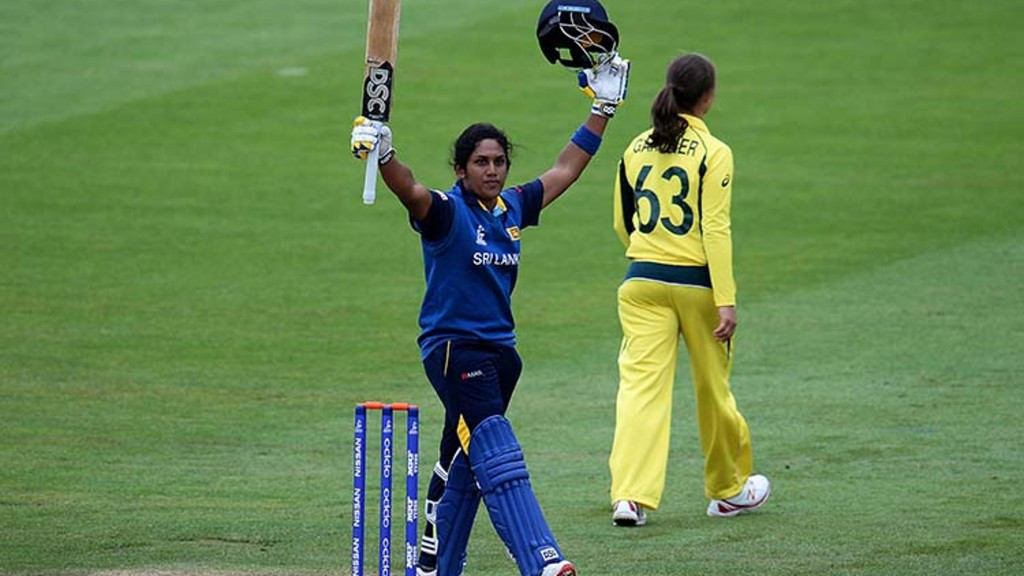 Sri Lanka's Chamari Athapaththu Jayangani smashed 178 runs from 143 balls, but still ended up on the losing side ©ICC