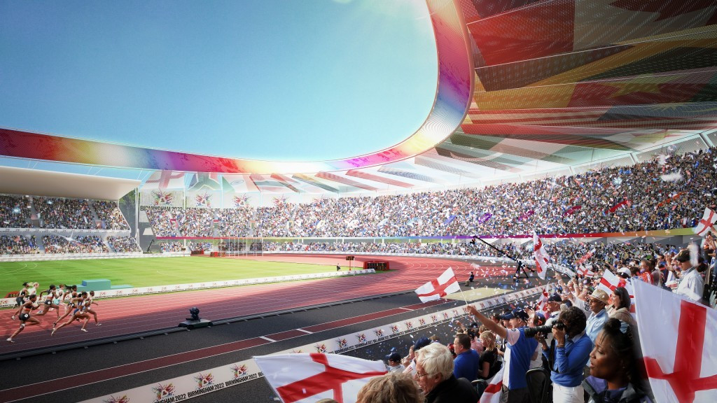 A revamped Alexander Stadium is central to Birmingham's bid for the Games ©Birmingham 2022