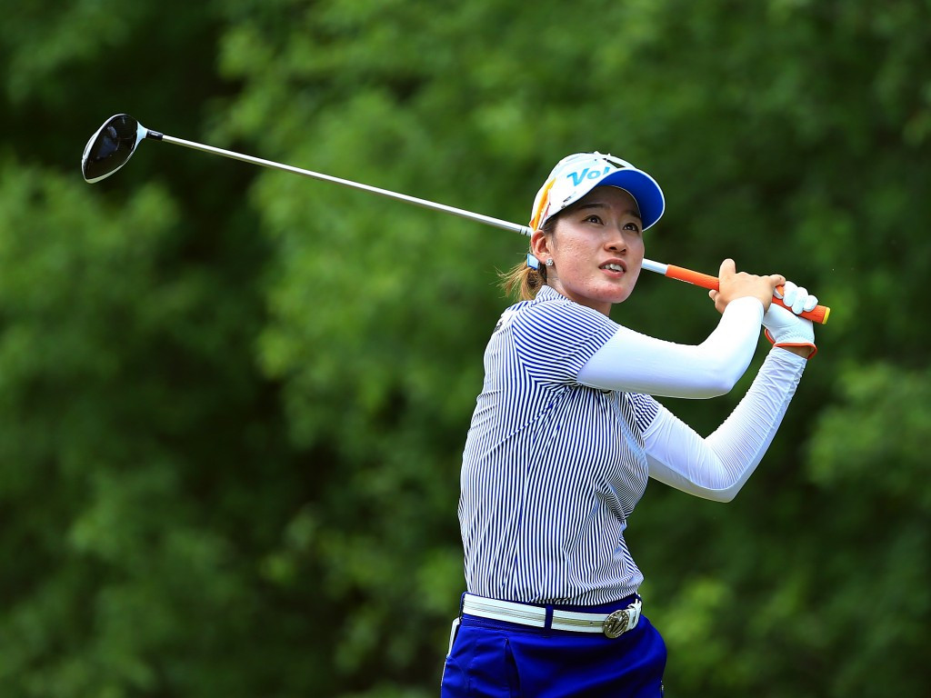 Chella Choi managed to complete her round before the bad weather arrived ©Getty Images
