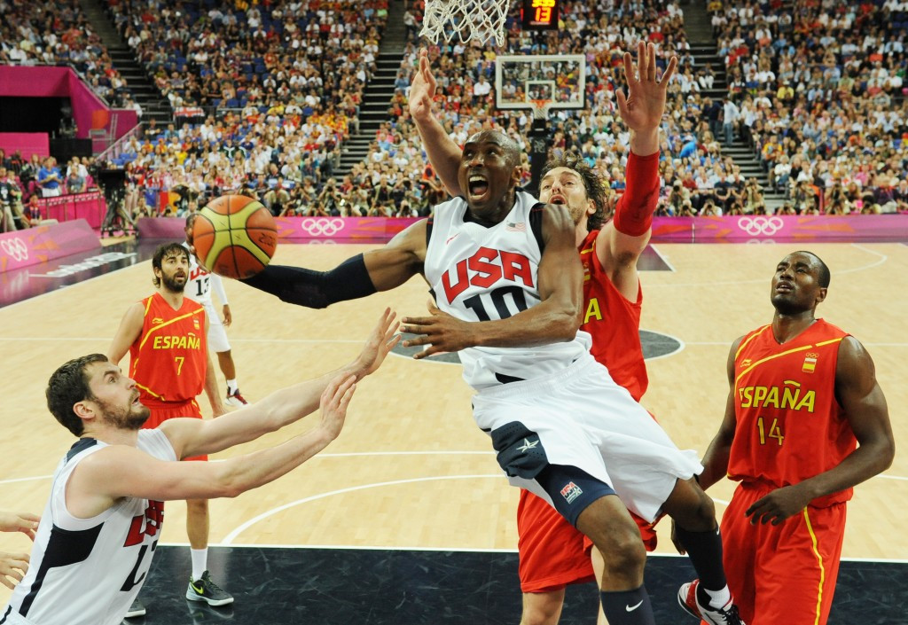 Kobe Bryant won two Olympic gold medals with the United States basketball team ©Getty Images