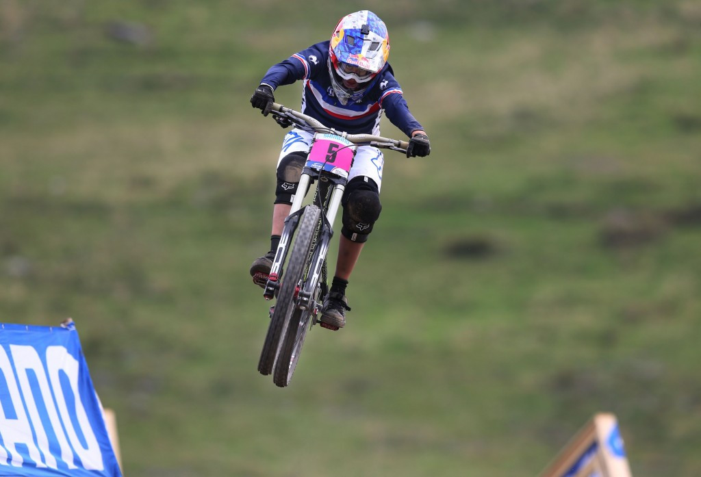 Nicole wins women's downhill at UCI Mountain Bike World Cup in Vallnord