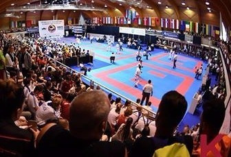 Numerous youth divisions were contested as competition began ©WKF