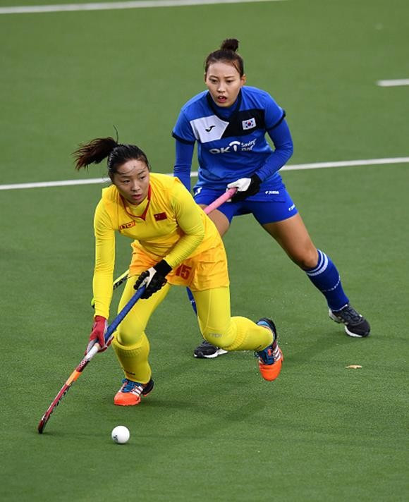China beat South Korea 3-0 to progress through to the first-place match ©FIH