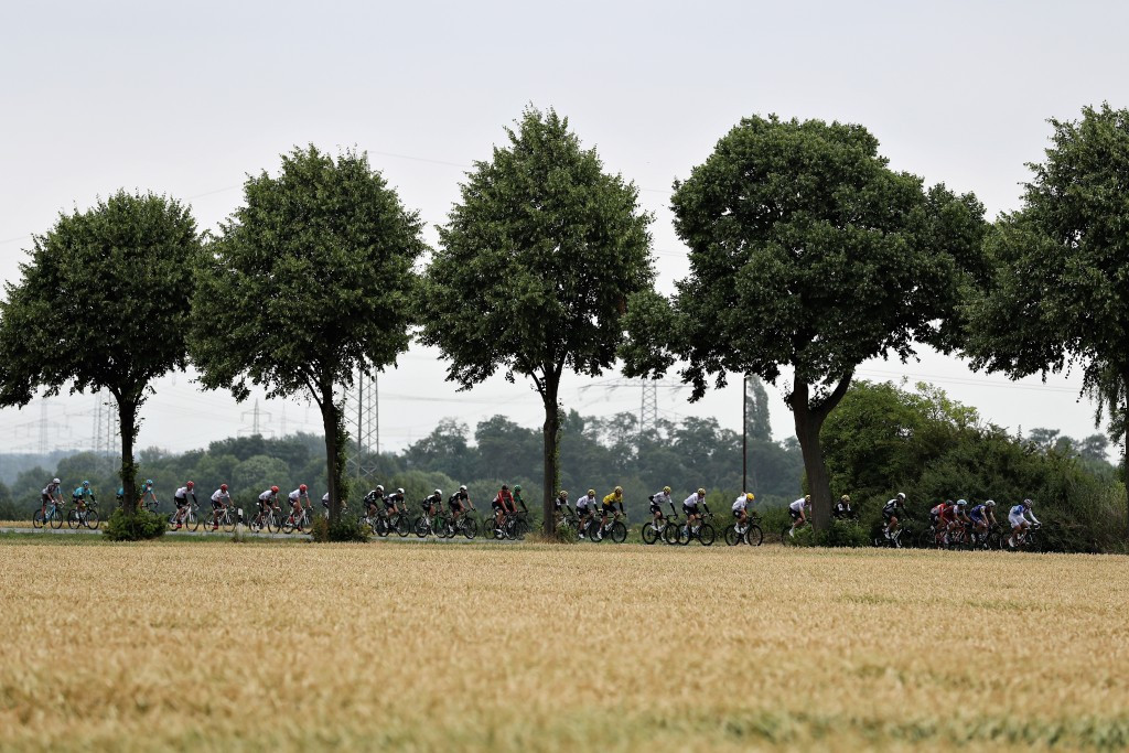 Today's stage saw the field cover a 203km course from German city Düsseldorf to Liege in Belgium ©Getty Images