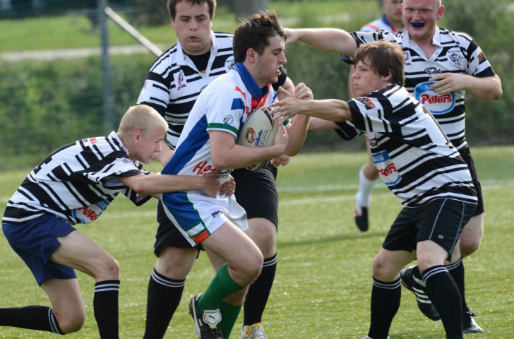 Lodz Magpies, Poland's first rugby league team, play a home friendly against British and Irish Students in 2012 ©Getty Images