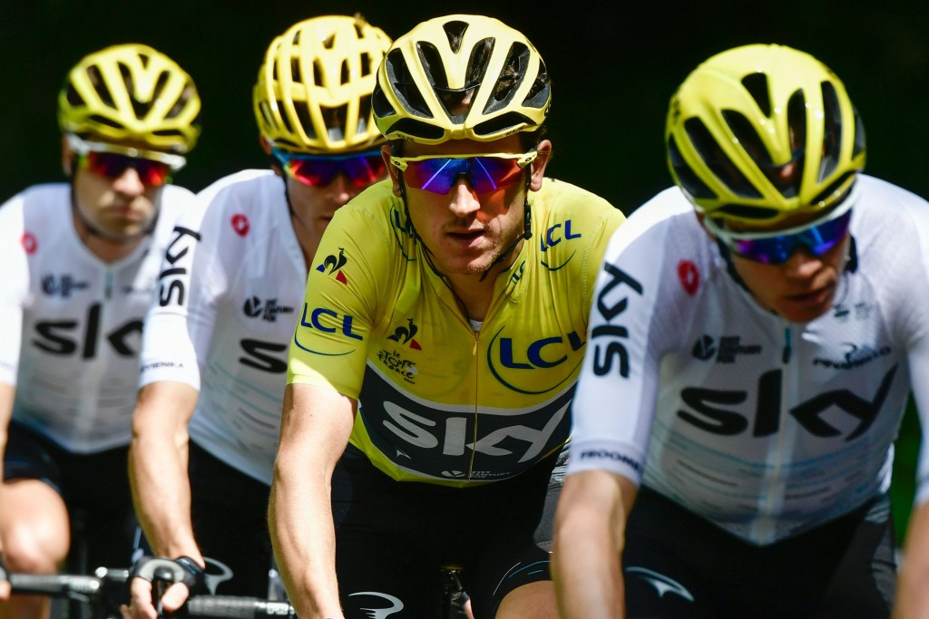 Bosses at Team Sky have defended the design of their jerseys worn in the Tour de France ©Getty Images
