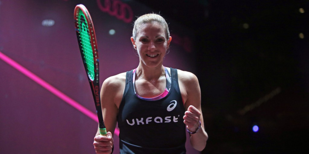 England's Laura Massaro is one of only two women after Malaysian Nicol David to capture two PSA World Series Finals titles ©PSA