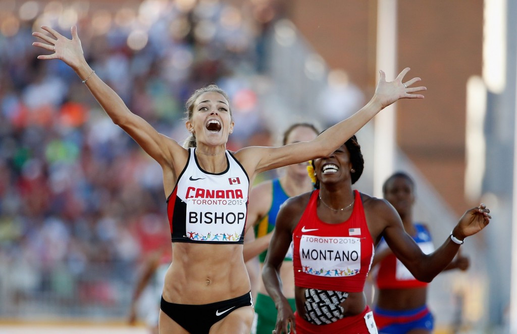 Canada's Mellissa Bishop earned a shock women's 800m gold ©Getty Images
