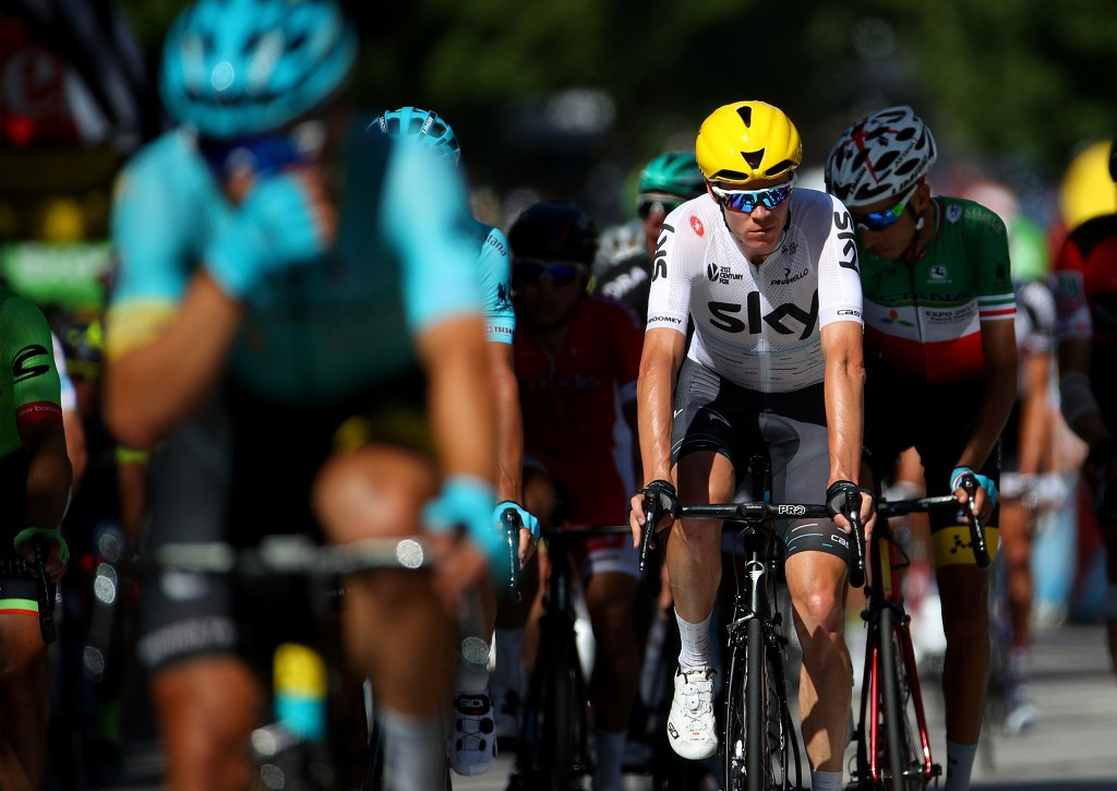 Defending champion Chris Froome of Britain is now second in the general classification with Sagan dropping to 15th ©Getty Images